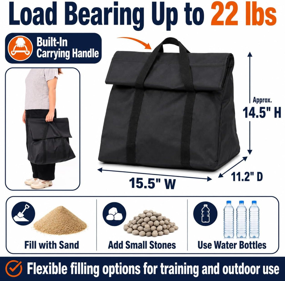 Japard Upgraded 2 Pack Dog Agility Equipment, Tunnel Sandbags