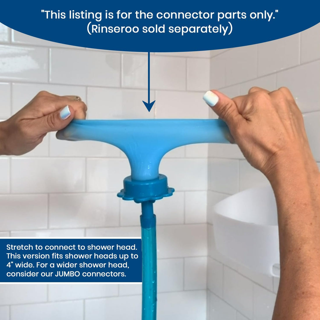 Replacement Hose Connectors for Rinseroo TUB Faucet & Sprayer, 2 Pack