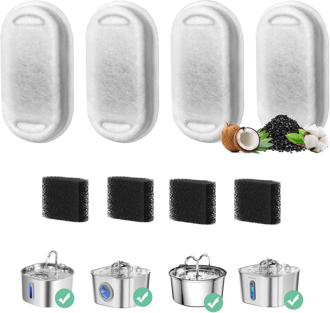 Cat Water Fountain Filter, 8 Pack Cat Fountain Filter Replacement
