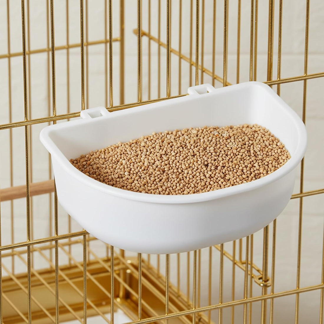 2 Pcs Rabbit Food Bowl, Guinea Pig Food Dish Bird Feeding Dish Crate