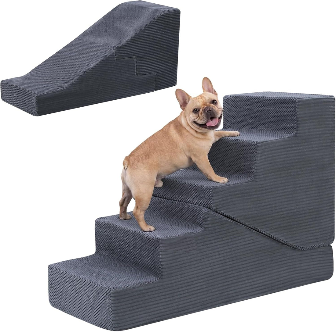 Dog Stairs for Small Dogs, 13.5" H Foldable Dog Steps for High Bed