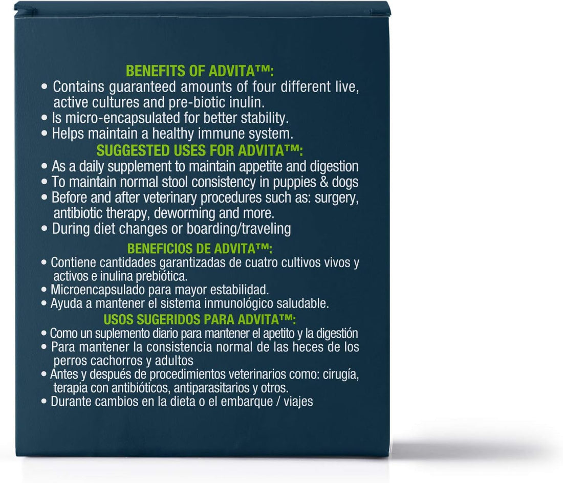 VetOne Advita Probiotic Nutritional Supplement for Dogs - 30