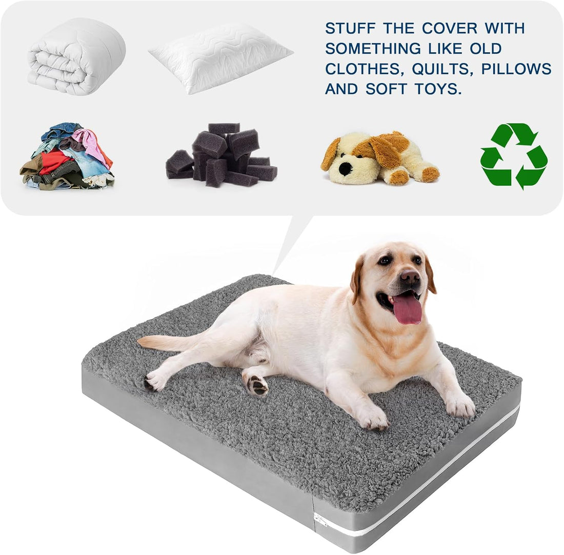 Waterproof Dog Bed Cover Removable and Washable with Zipper