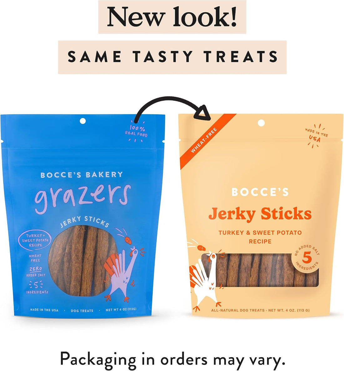 Bocce's Bakery Jerky Stick Dog Treats, Wheat-Free