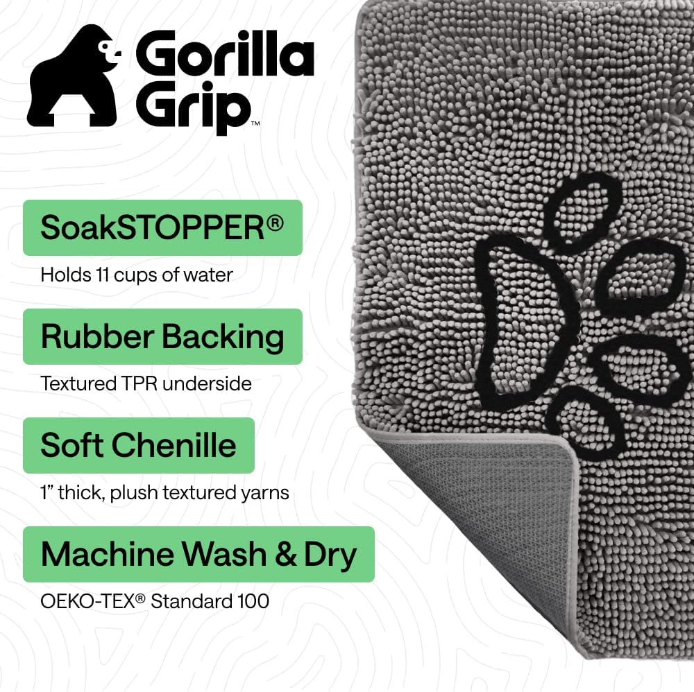 GORILLA GRIP SoakSTOPPER Dog Door Mat