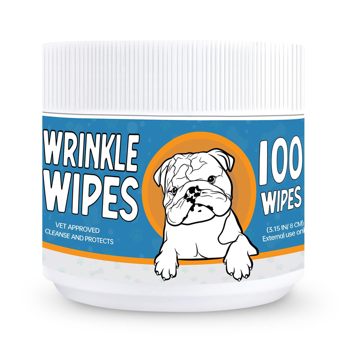 Bulldog Wrinkle Wipes for Dogs