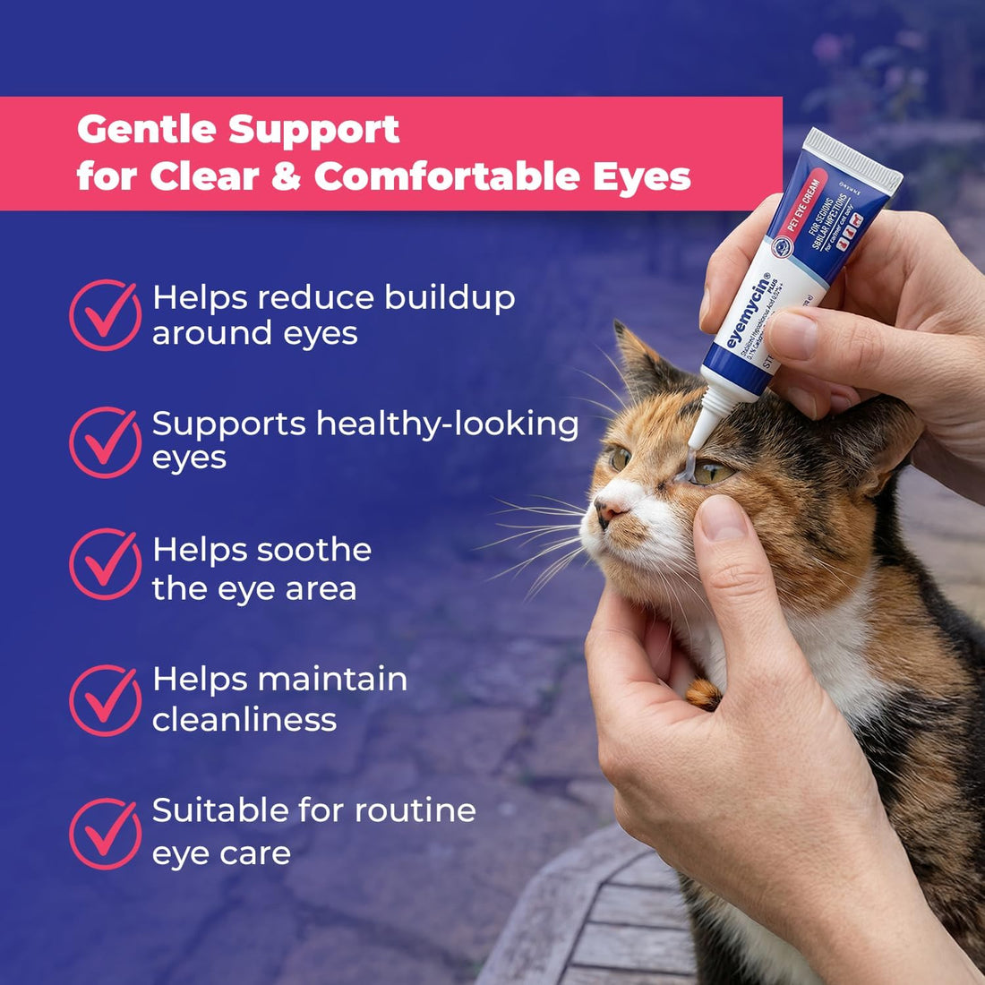 QUQU Natural EYEMYCIN Pet Eye Health for Dogs, Cats, Cattle, Sheep