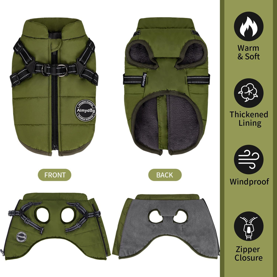 Warm Dog Winter Coat, Fashion Sports Cold Weather Jacket