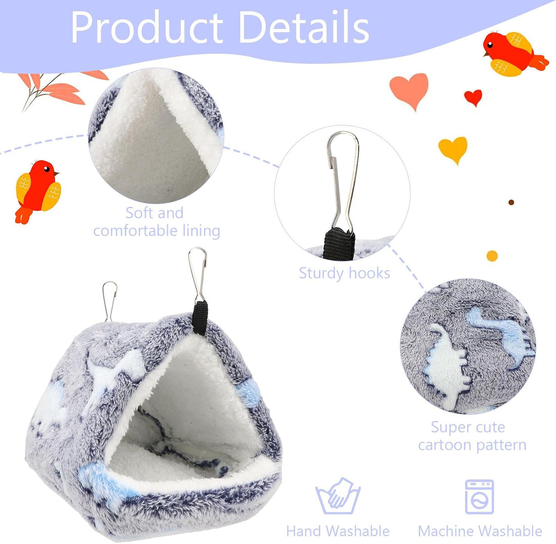 Hypeety Winter Warm Bird Nest Triangle Cotton Thick Bird Shed Hut