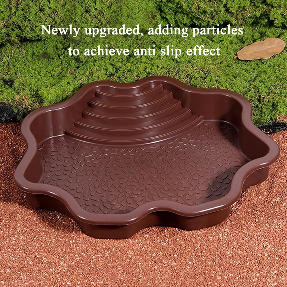 Turtle Bathing Pool, Reptile Feeding Dish Water Pot,Turtle Bathing Pot