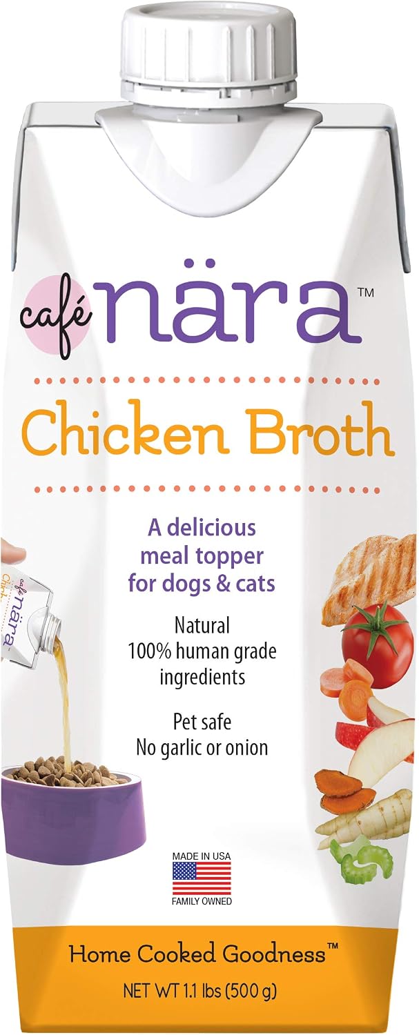 Café Nara Chicken Bone Broth, Topper for Dogs & Cats - 17.6 oz, 1 pack