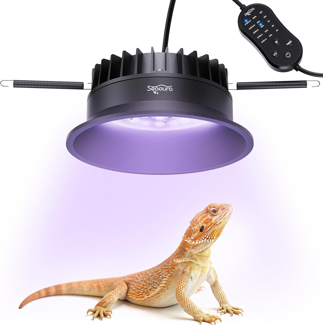 SEAOURA UVB Light for Reptiles with Dimming