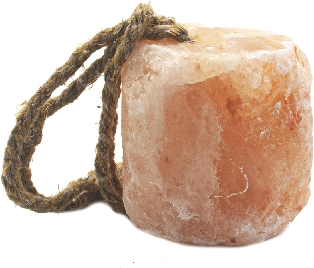 Himalayan Salt Lick Natural Minerals Block on Rope