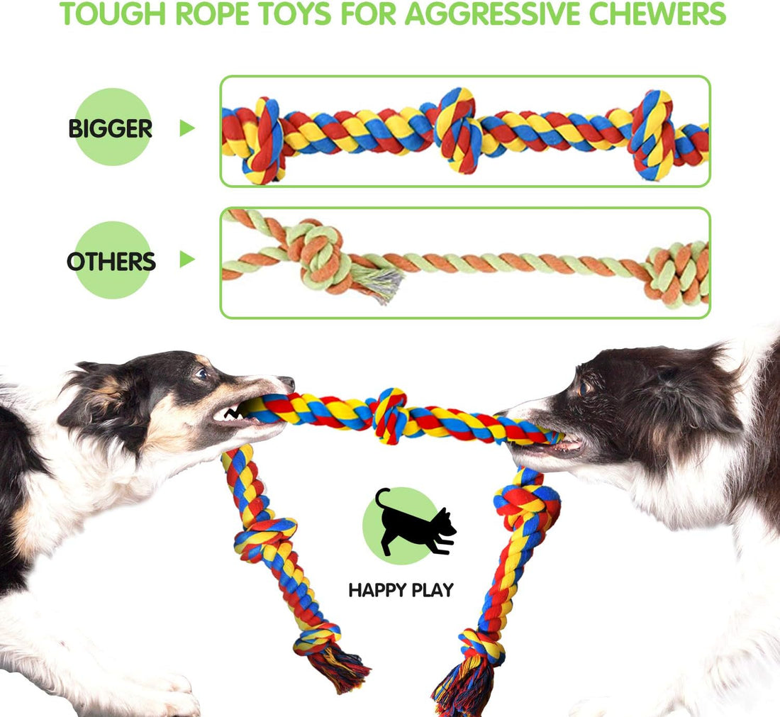 SHARLOVY Large Tough Chew Toys for Aggressive Chewers Large