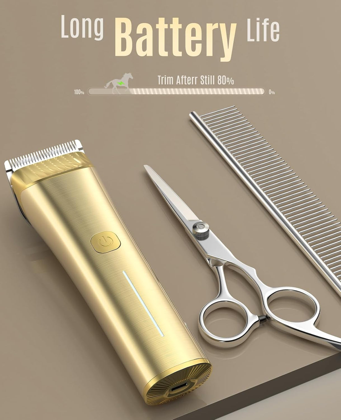 oneisall Cordless Horse Clippers for Horse Grooming RK 034