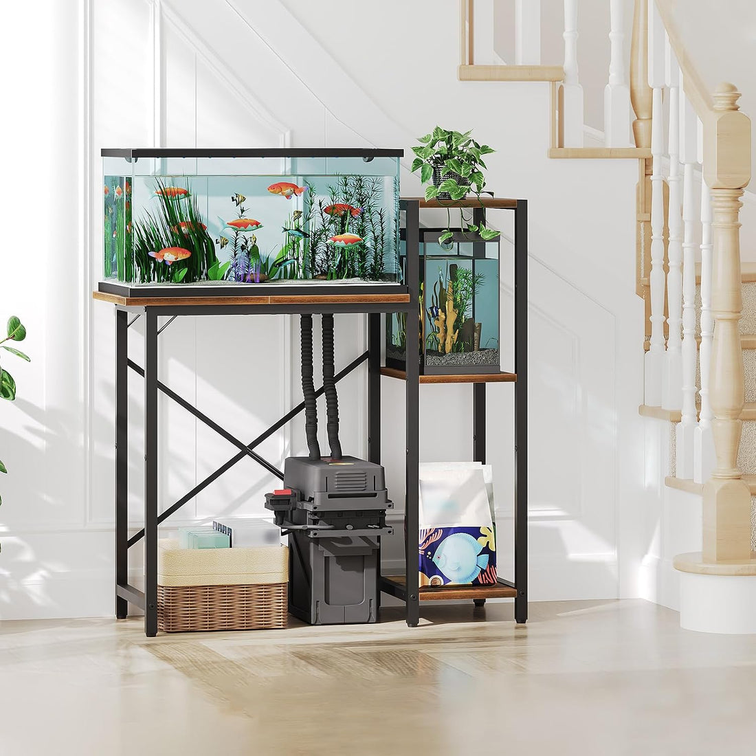 MAHANCRIS 5-10 Gallon Fish Tank Stand