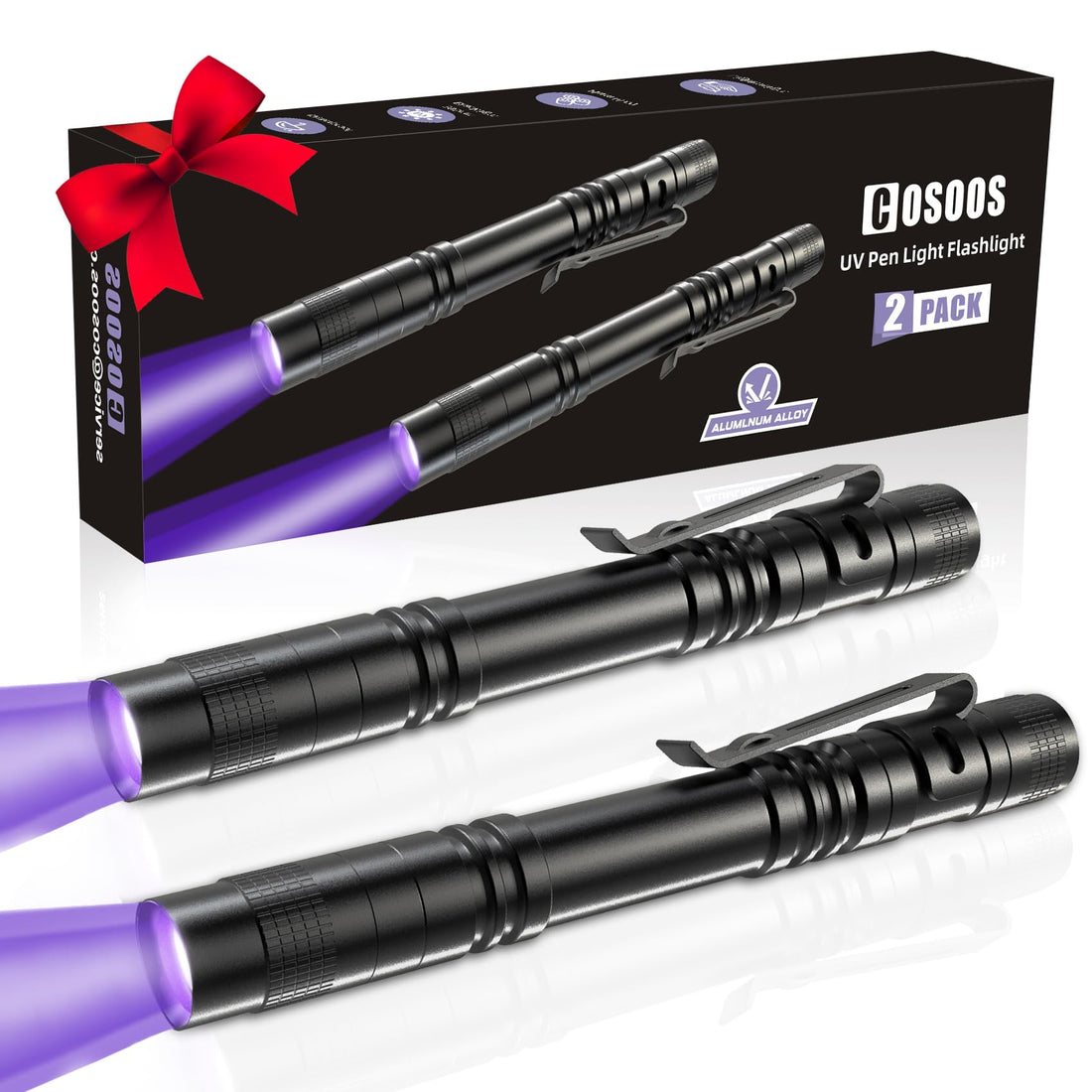 COSOOS 2 UV Black Light Flashlight
