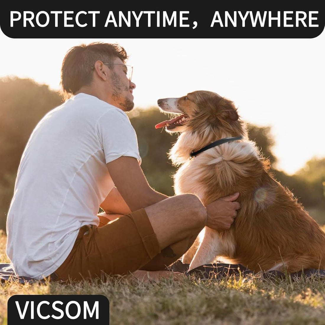 VICSOM Flea Collar for Dogs, Flea and Tick Prevention for Dogs, 4 Pack