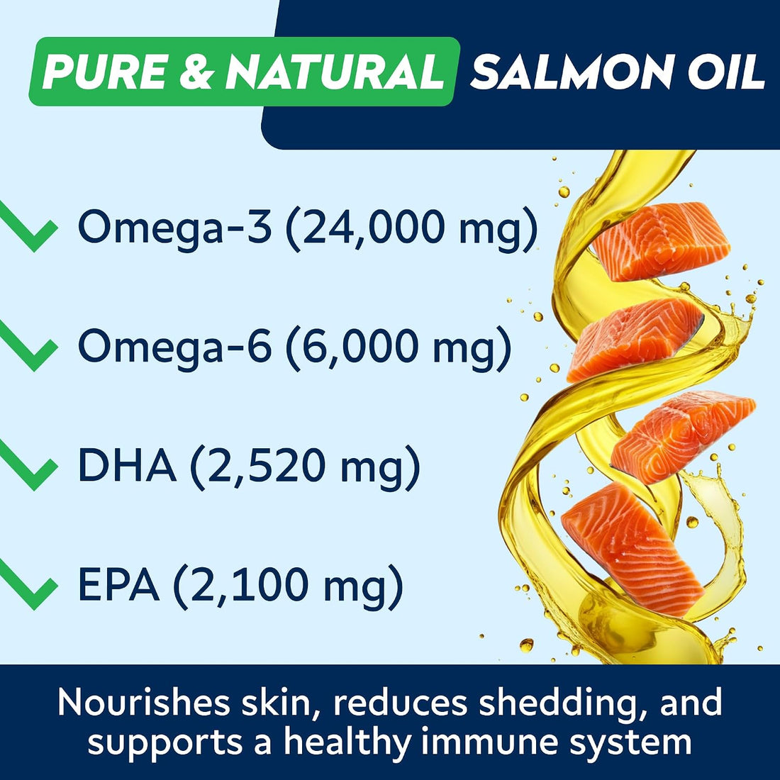 StrellaLab Fish Oil Omega 3 Treats for Dogs - Allergy & Itch Relief