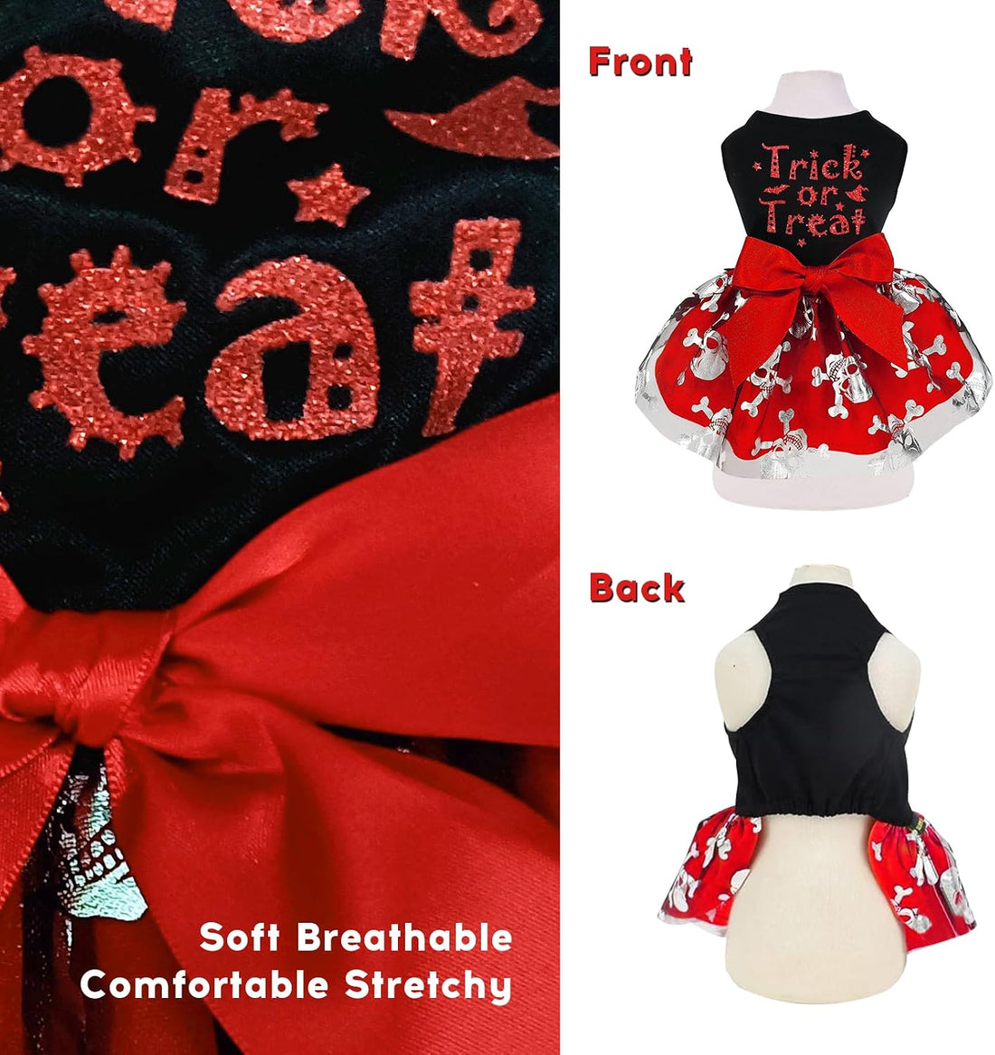 Dog Halloween Costumes, Dog Halloween Dress Skeleton