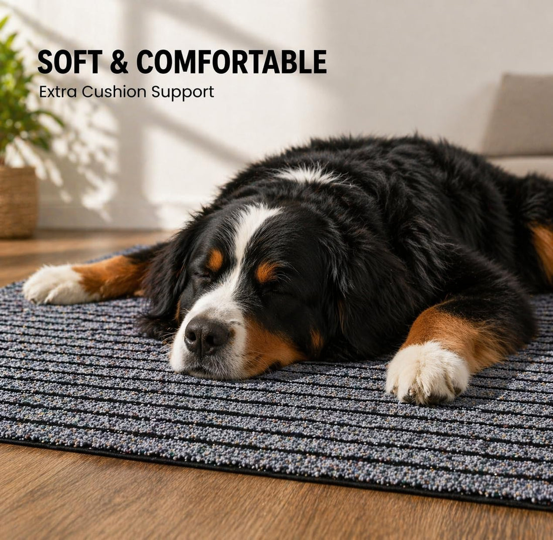 47" x 60" Dog Crate Mat, Waterproof Floor Protector