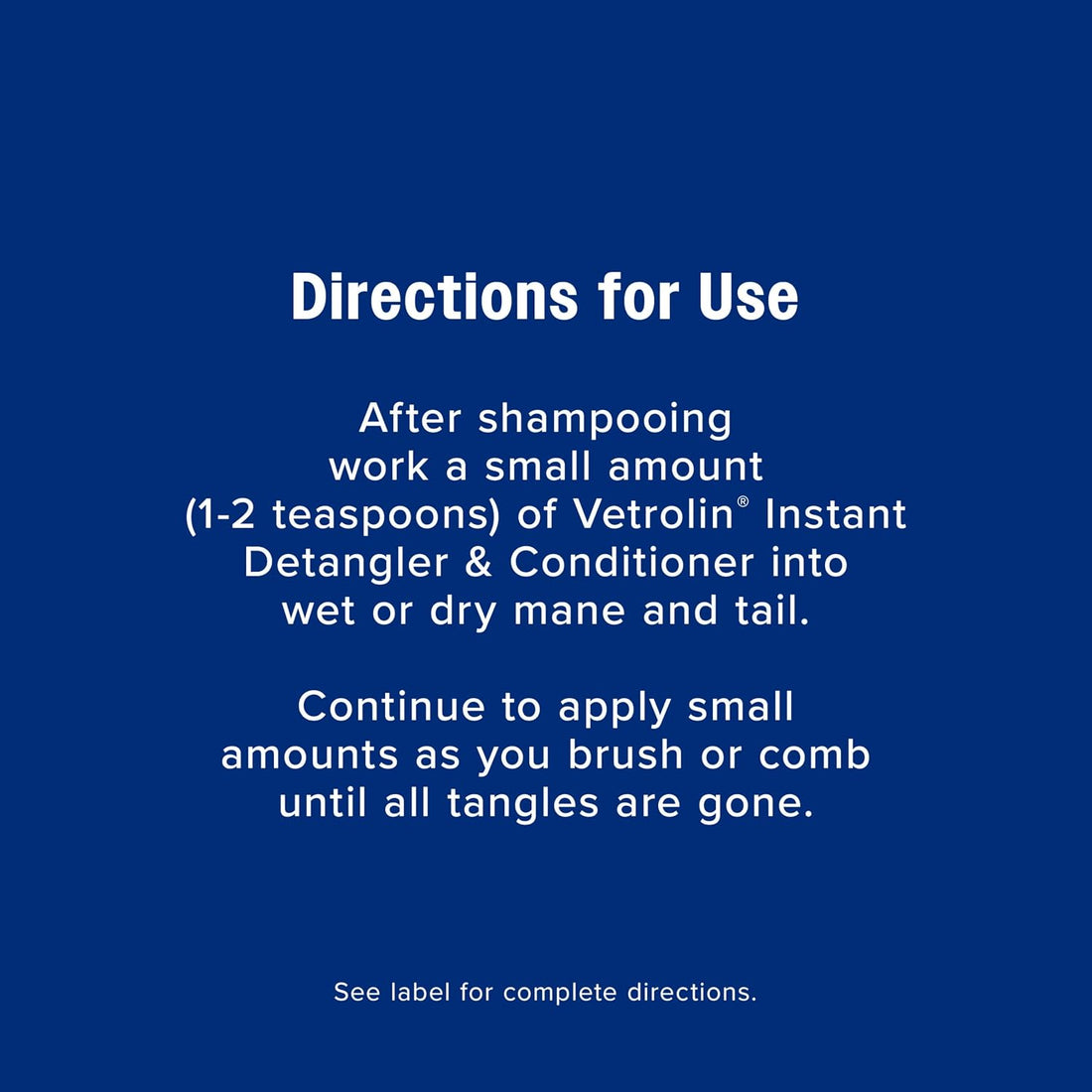 Farnam Vetrolin Detangler and Conditioner for Horse Manes and Tails