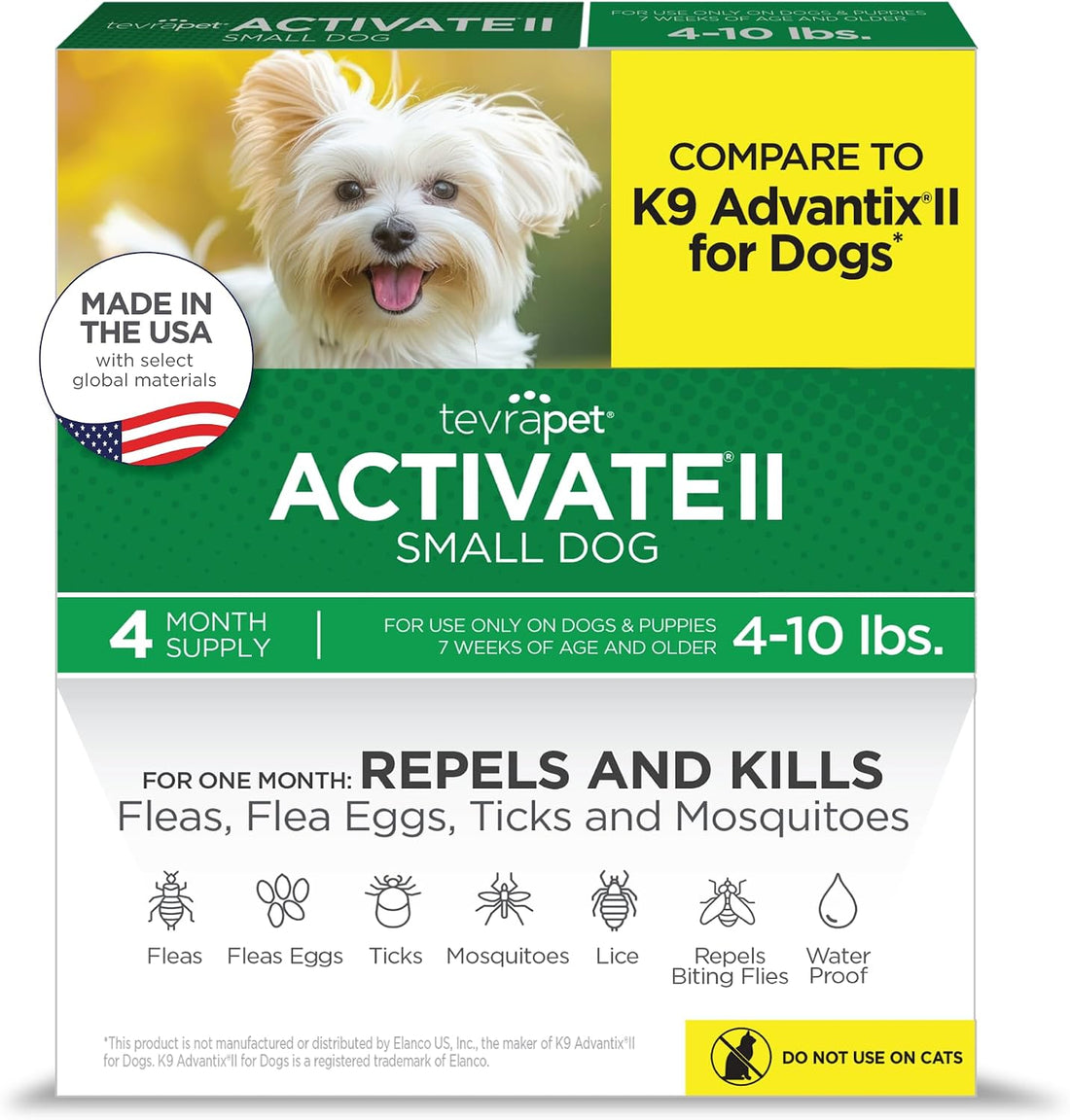 TevraPet Activate II Flea and Tick Prevention for Dogs