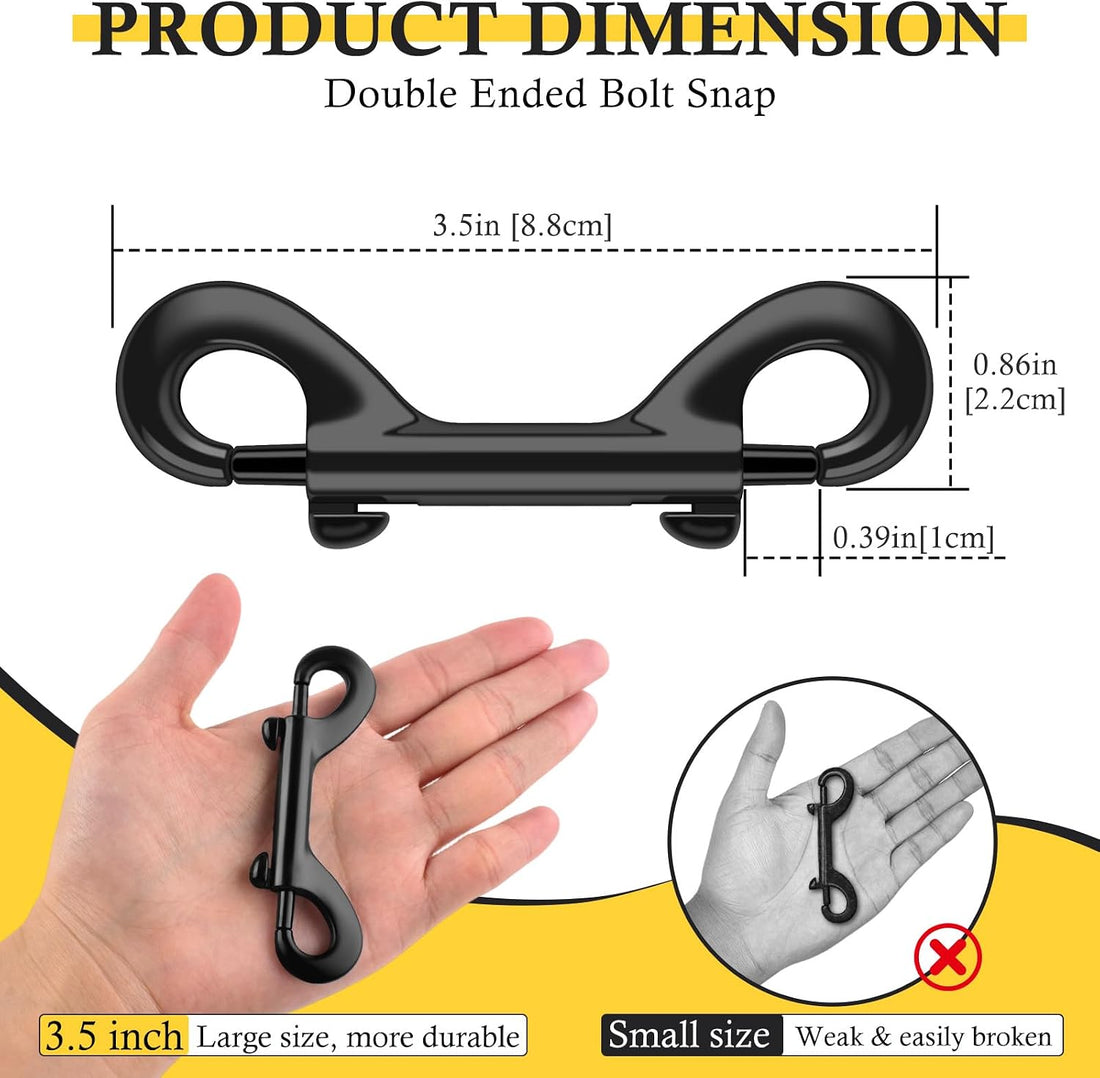ERKOON 3.5 Inch Double Sided Clips Trigger Snaps for Horse