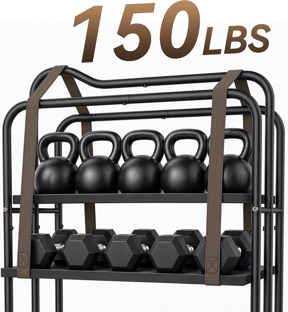 Rolling Saddle Rack Cart, 150 lb Saddle Stand for Western & English