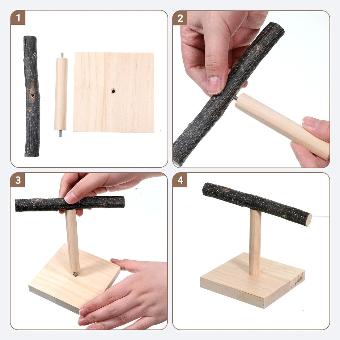 Bird Perch Stand Bird Training Stand Portable Tabletop Parrot Stands