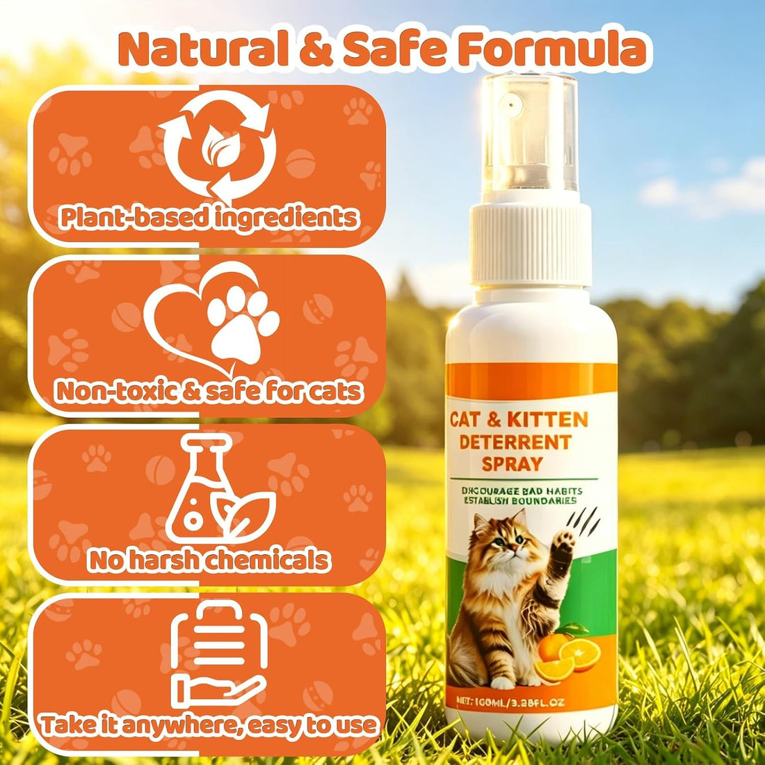 Cat Spray Deterrent, Cat Deterrent Spray for Furniture Protection