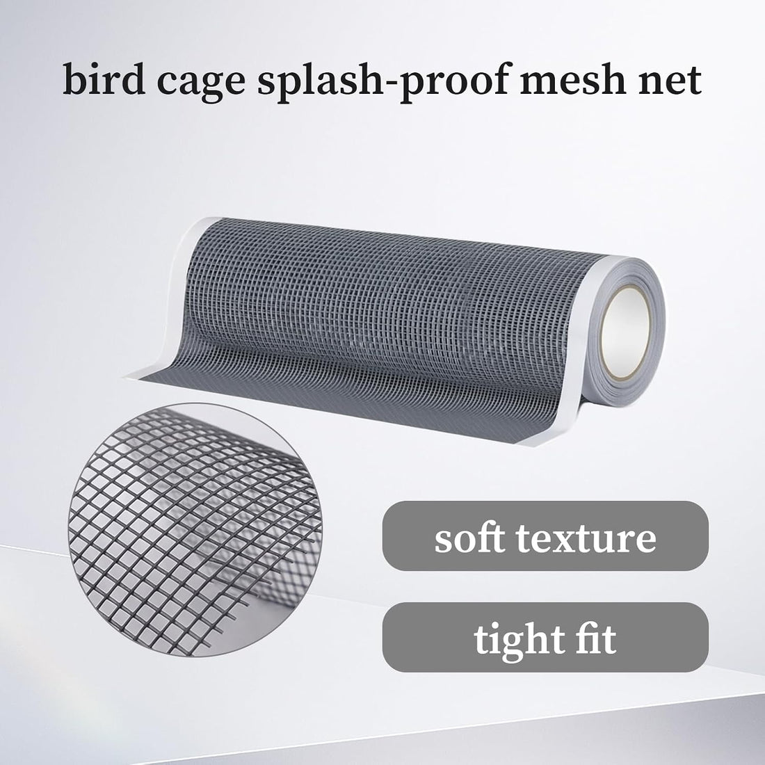 Bird Cage Seed Catcher, Breathable Cuttable Bird Cage Net Mesh