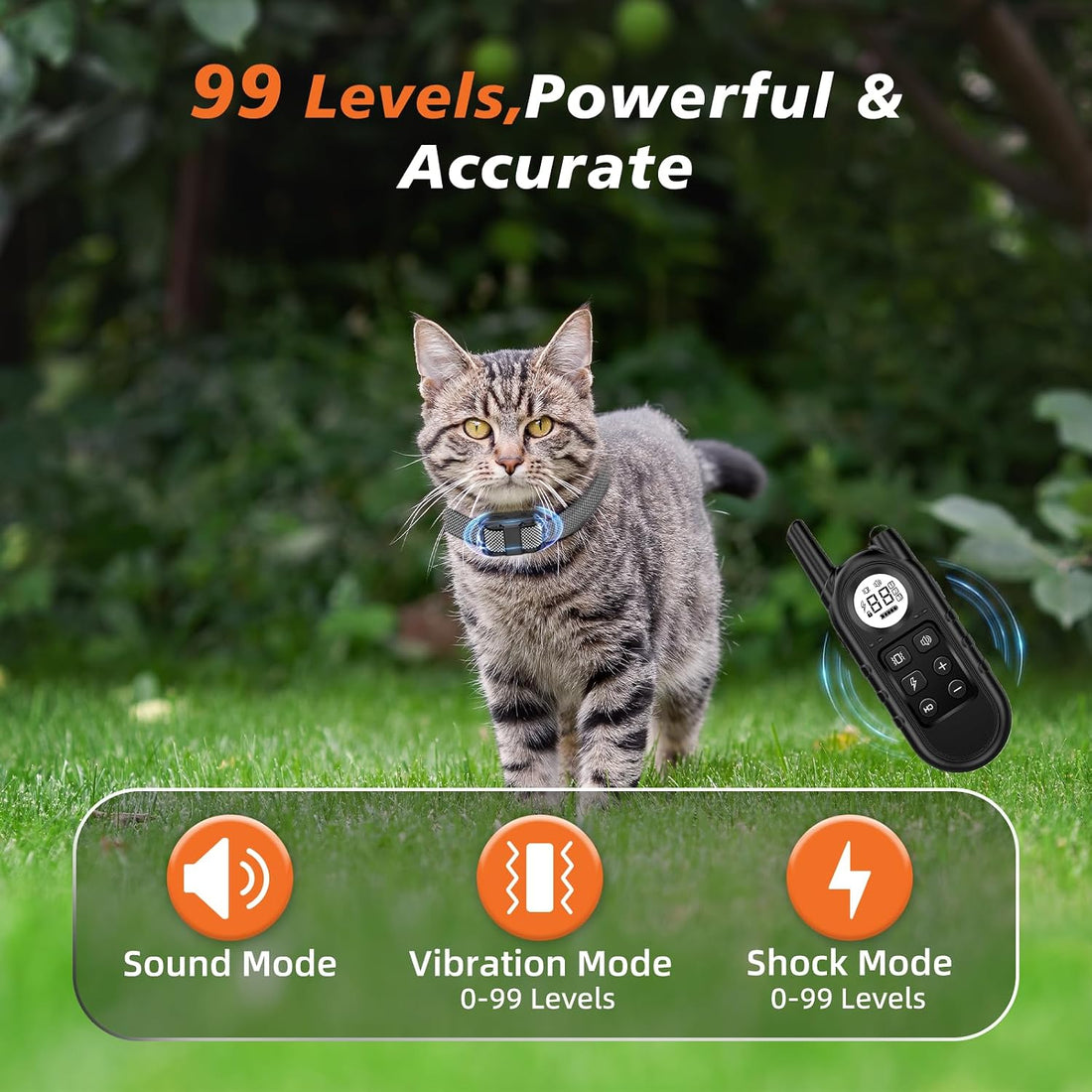 Tiniest Cat Shock Collar, Lightest Cat Training Collar with Remote