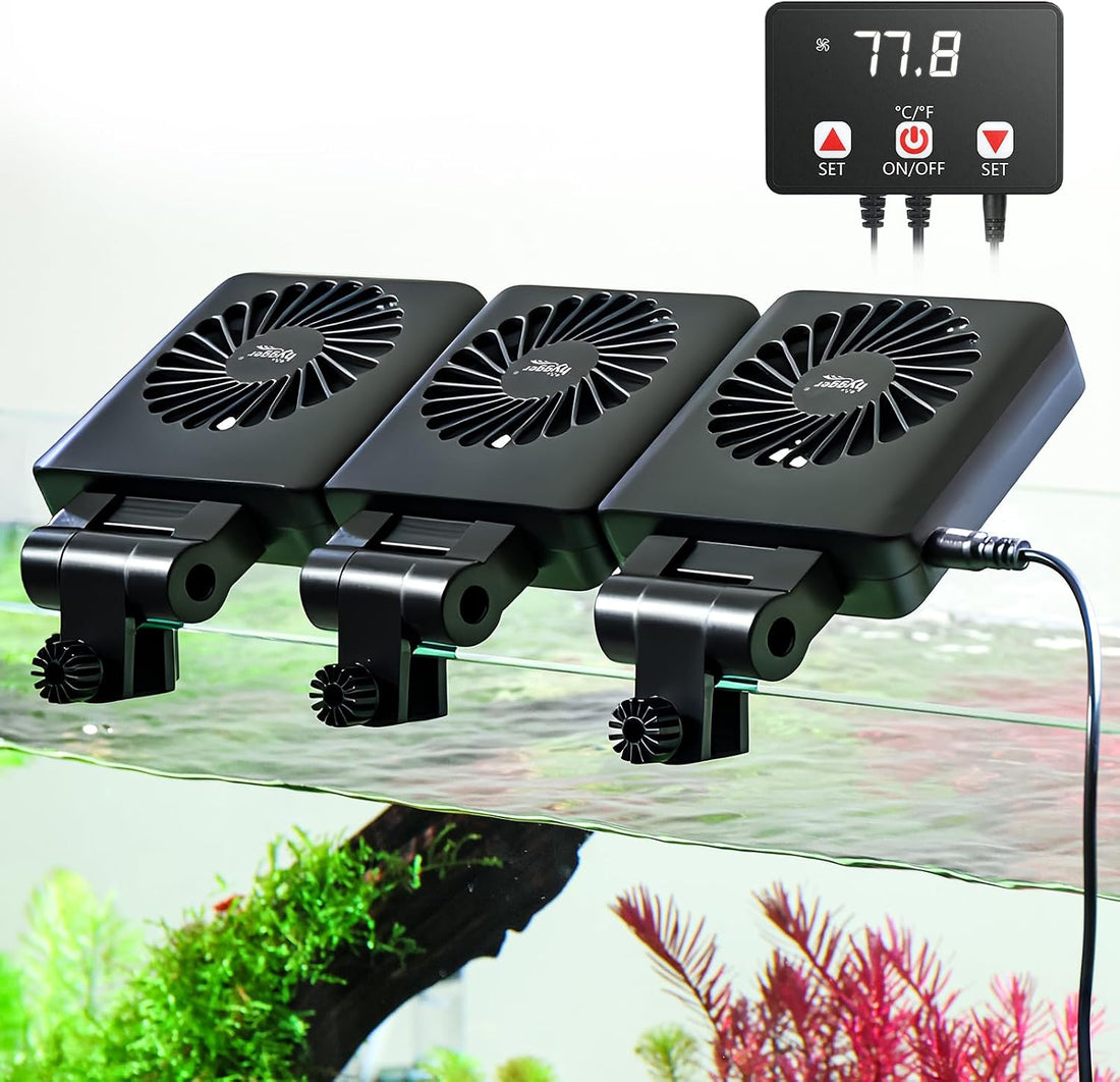 hygger Aquarium Cooling Fan with Smart Temp Control for 30-60 Gal