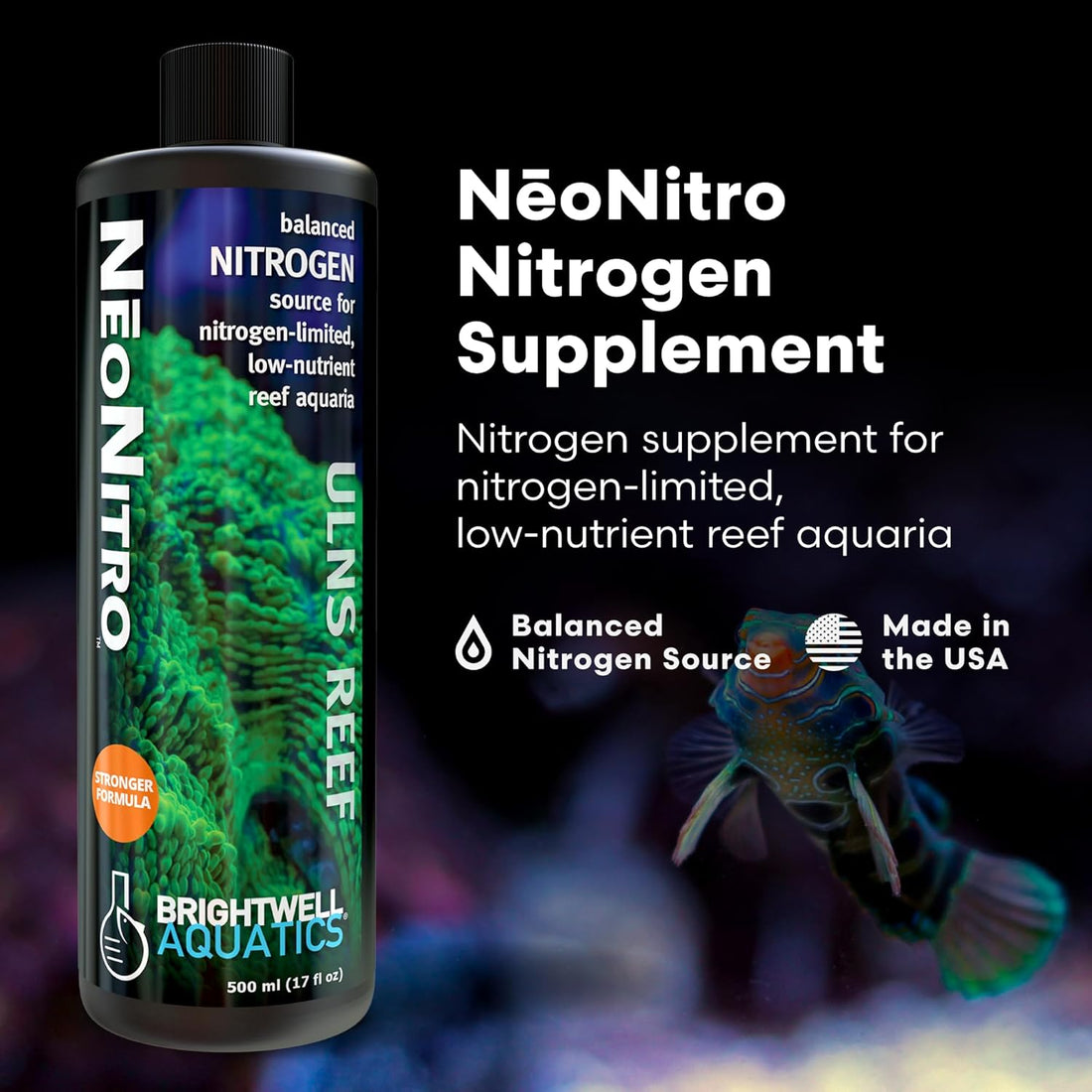 Brightwell Aquatics NēoNitro Nitrate Supplement for Reef Aquariums