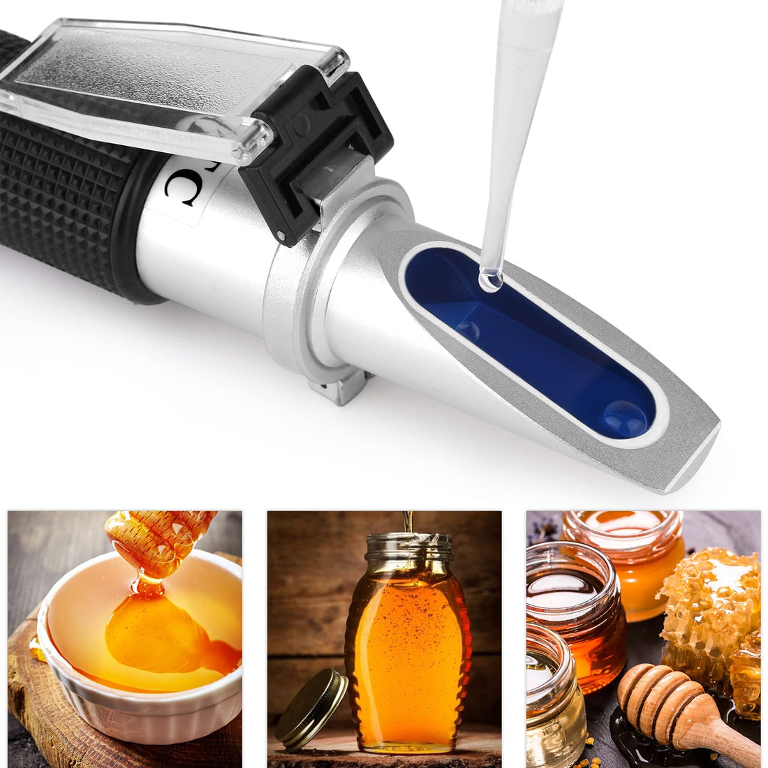 Water Salinity Refractometer, Dual Scales Hydrometer
