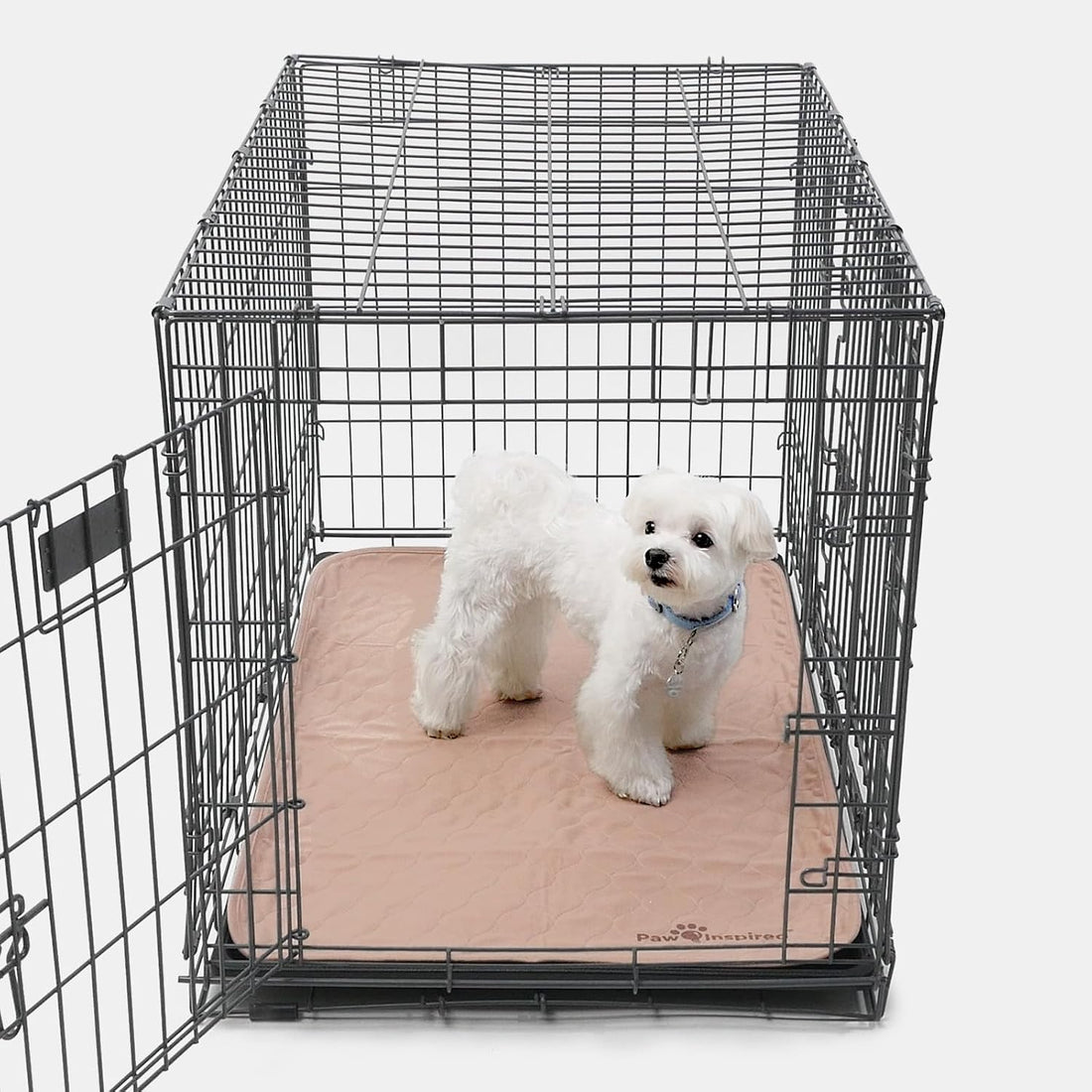 Paw Inspired Washable Crate Liners for Dogs, 35x22 Inch, 2 Pack