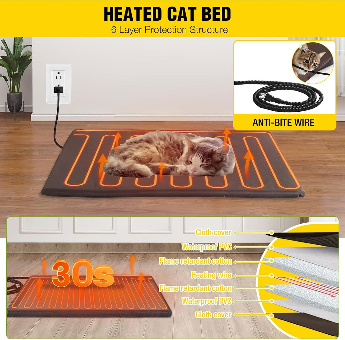 AIVITUVIN Cat House Outdoor Insulated Feral Kitty Shelter with Liner