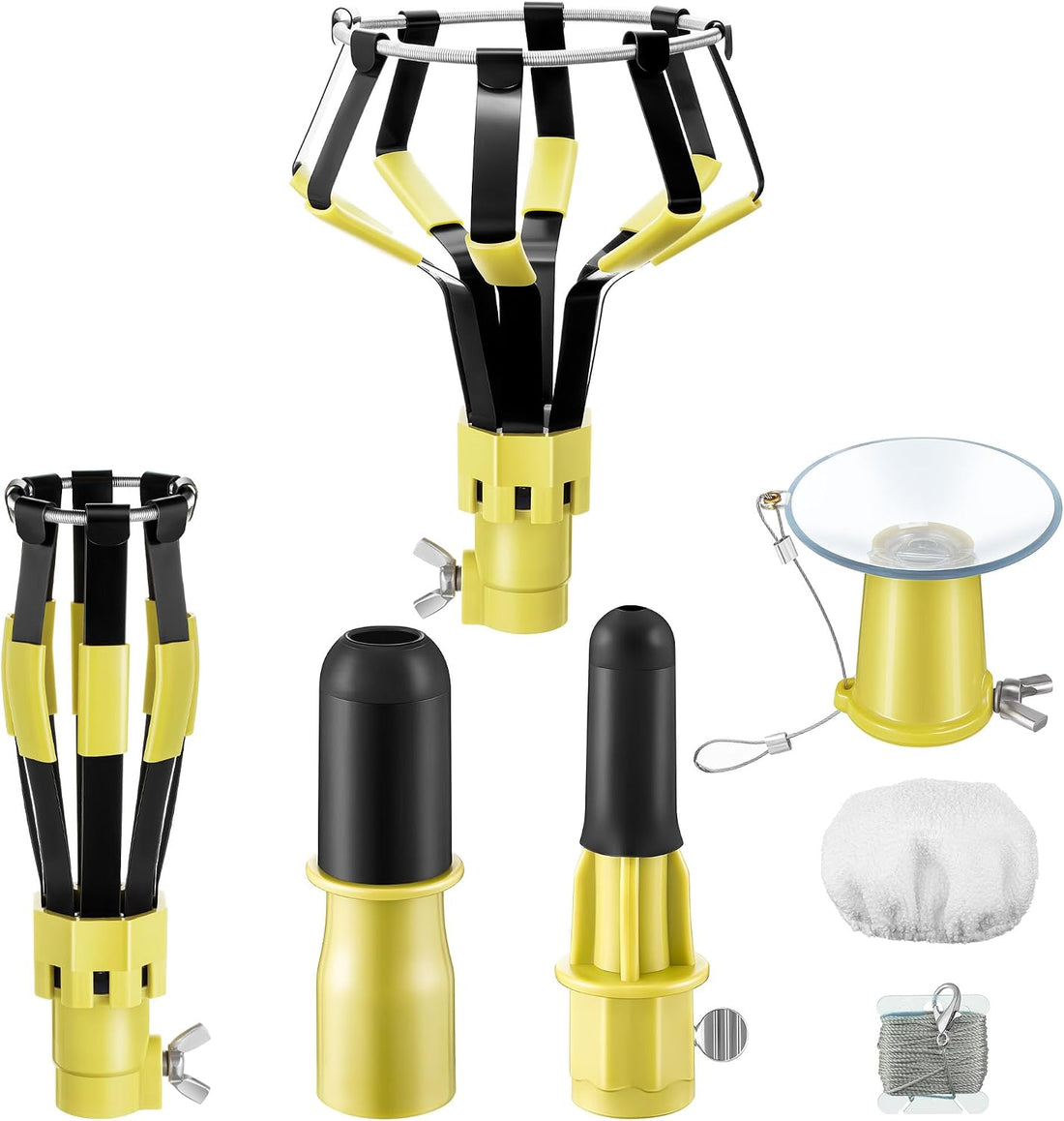 Dreyoo 4 Pcs Light Bulb Changer Set, Suction Cup & Cage Changer