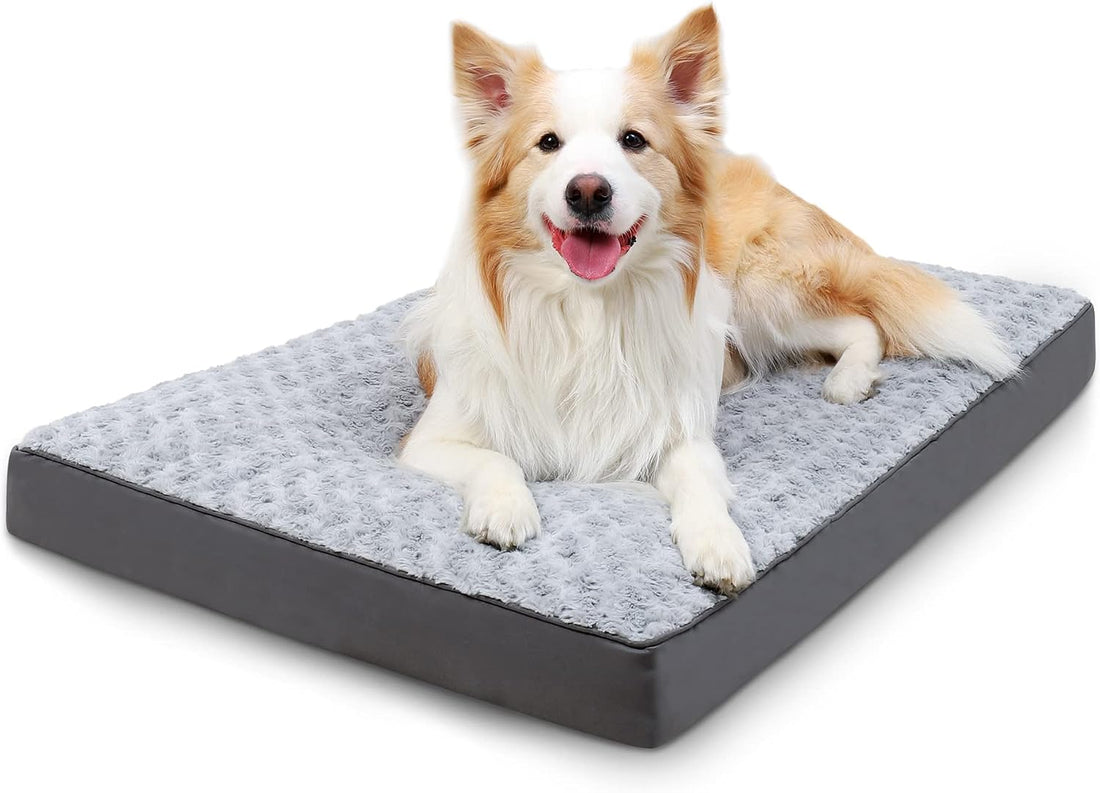 KSIIA Washable Dog Bed for Crate Waterproof for Medium Dogs,35x22