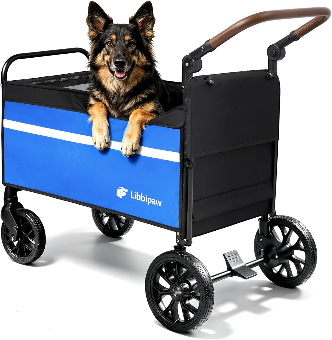 Foldable Dog Wagon for Medium & Large Dogs, Senior Dog Cart