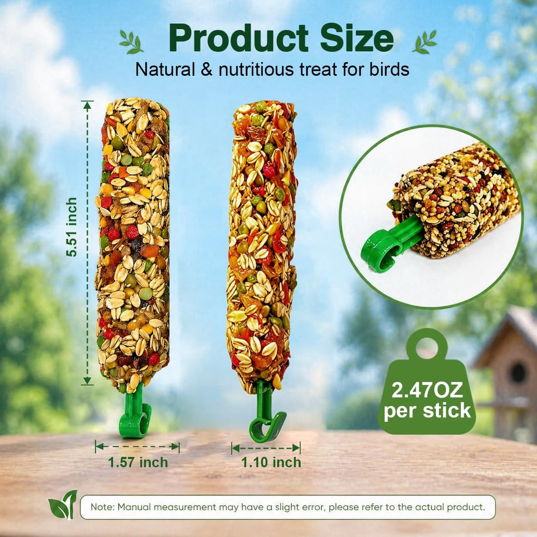 TINYFIELD Bird Treats Sticks