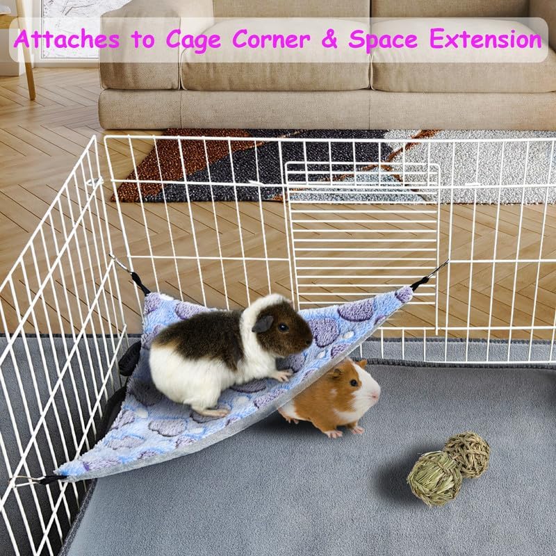 Guinea Pig & Rat Hammocks, Perfect for Pet Critter Cages, 2 Pack