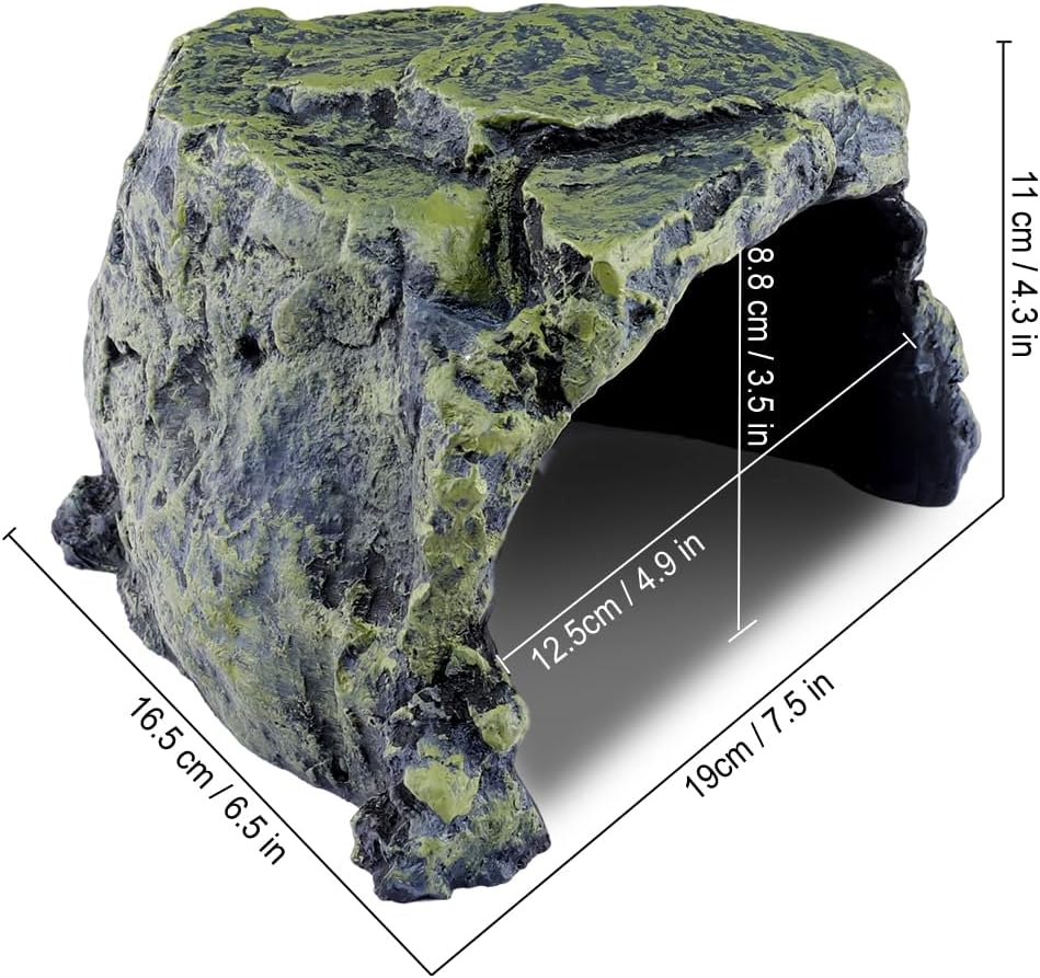 Reptile Corner Cave with Climbing Top, 6.7 x 7.87 Inch