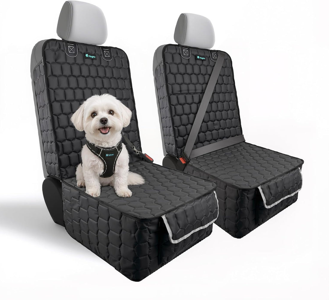 Meginc 2-Pack Front Seat Covers for Dogs
