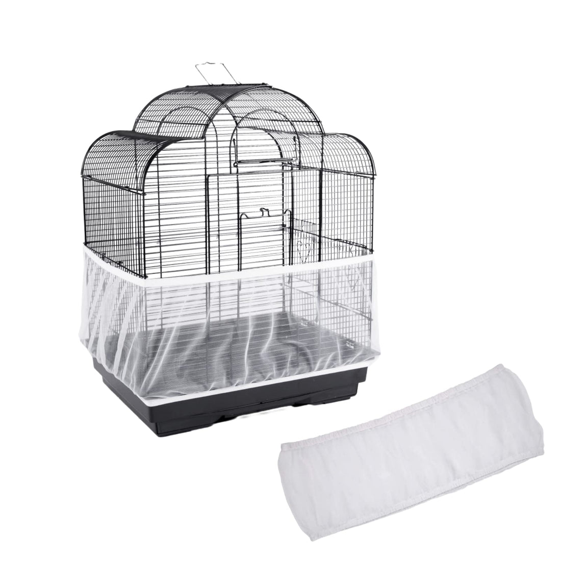 Birdcage Nylon Mesh Net Cover Guard Pet Birds Parrot Cage Seed