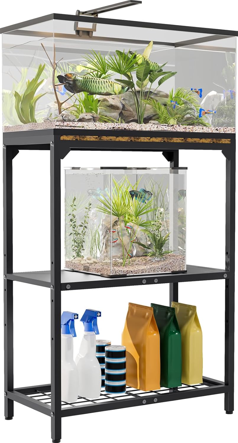 20-30 Gallon Aquarium Stand with 3-Tier Adjustable Storage Shelf