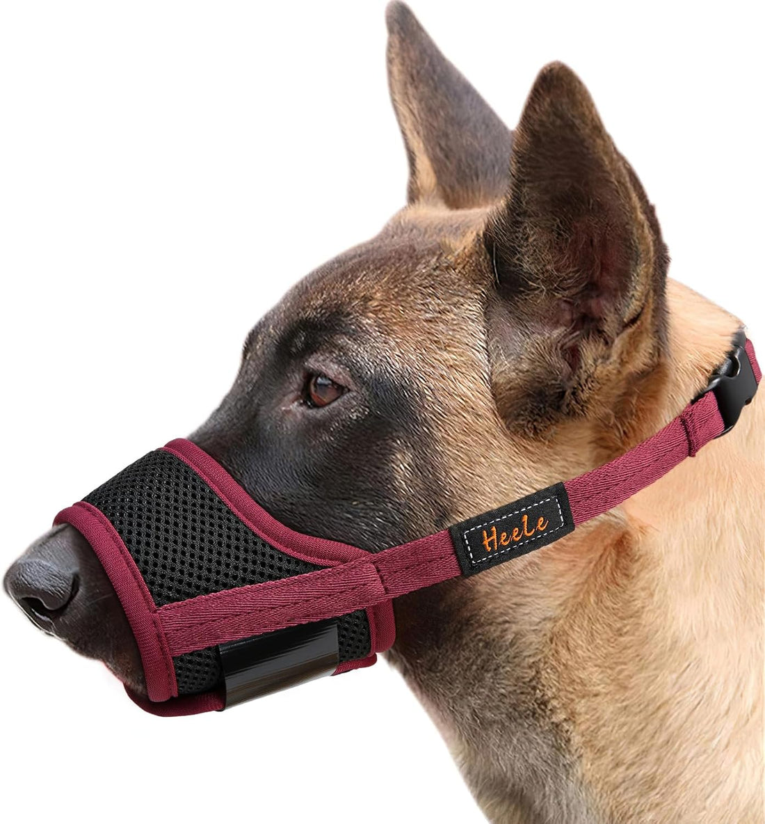 HEELE Dog Muzzle,Soft Nylon Muzzle Anti Biting Barking Chewing,Air