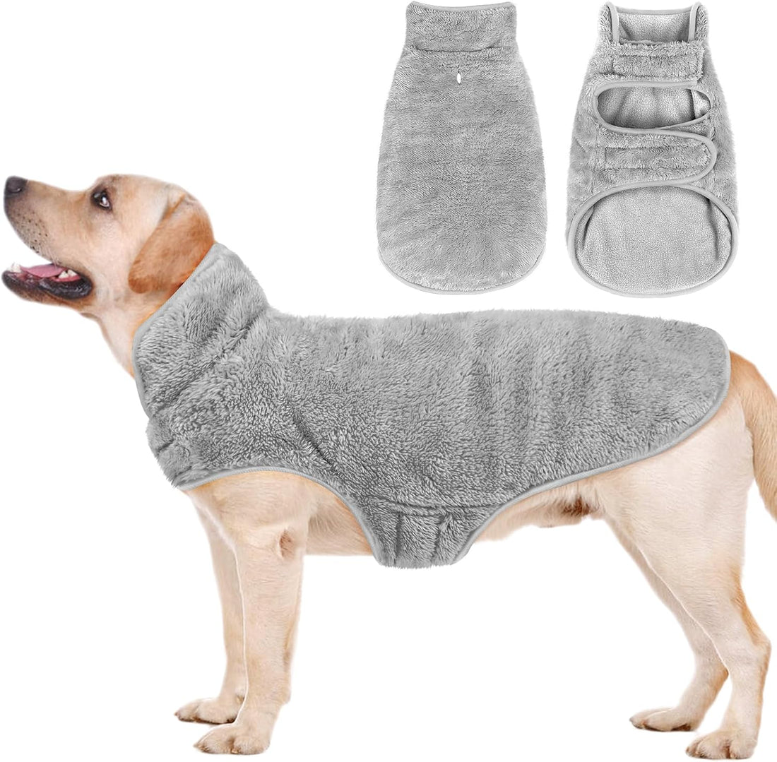 Malier Dog Winter Coat, Reversible Fleece, Small, Pink - Windproof