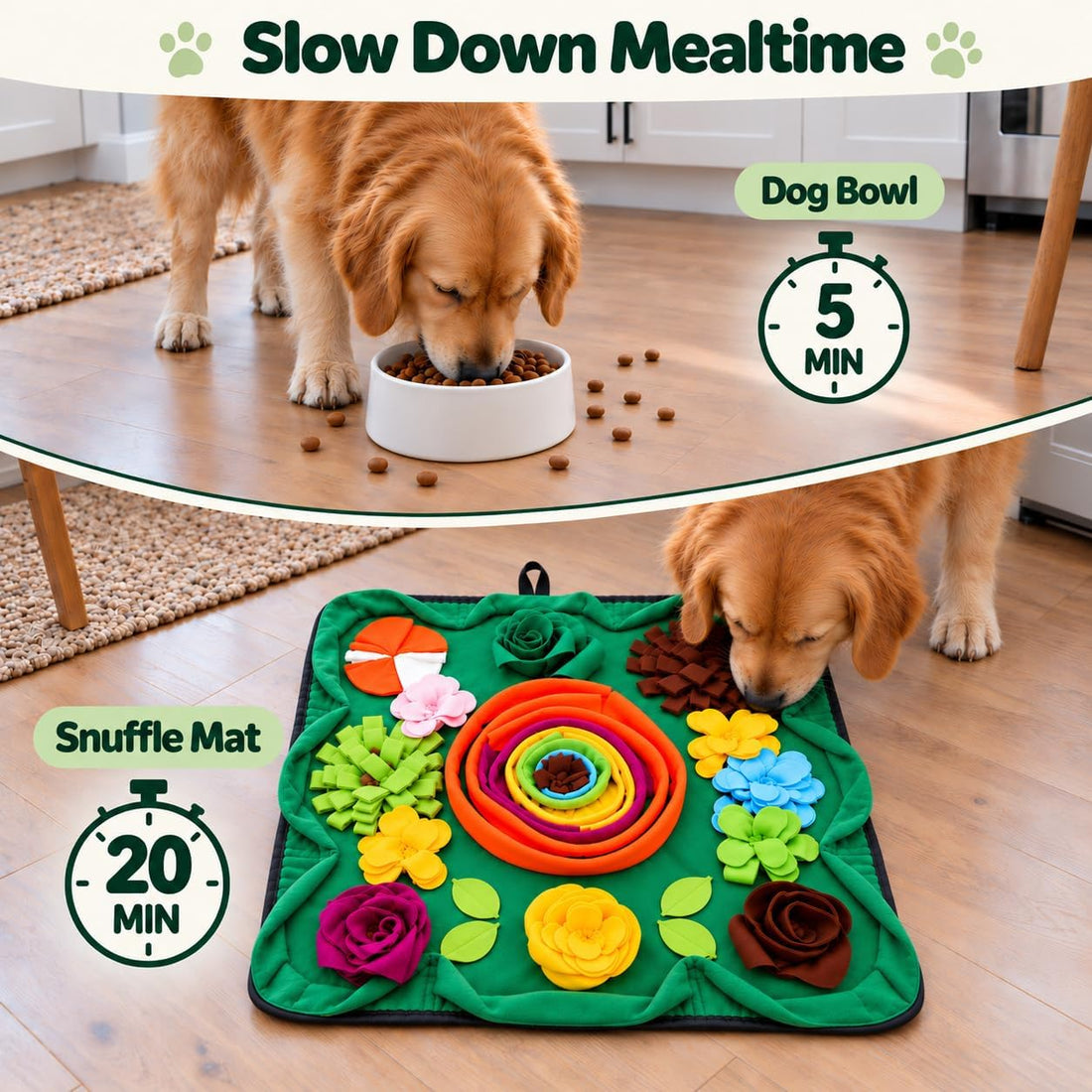 Vextronic Snuffle Mat for Dogs, Large Dogs Slow Feeder